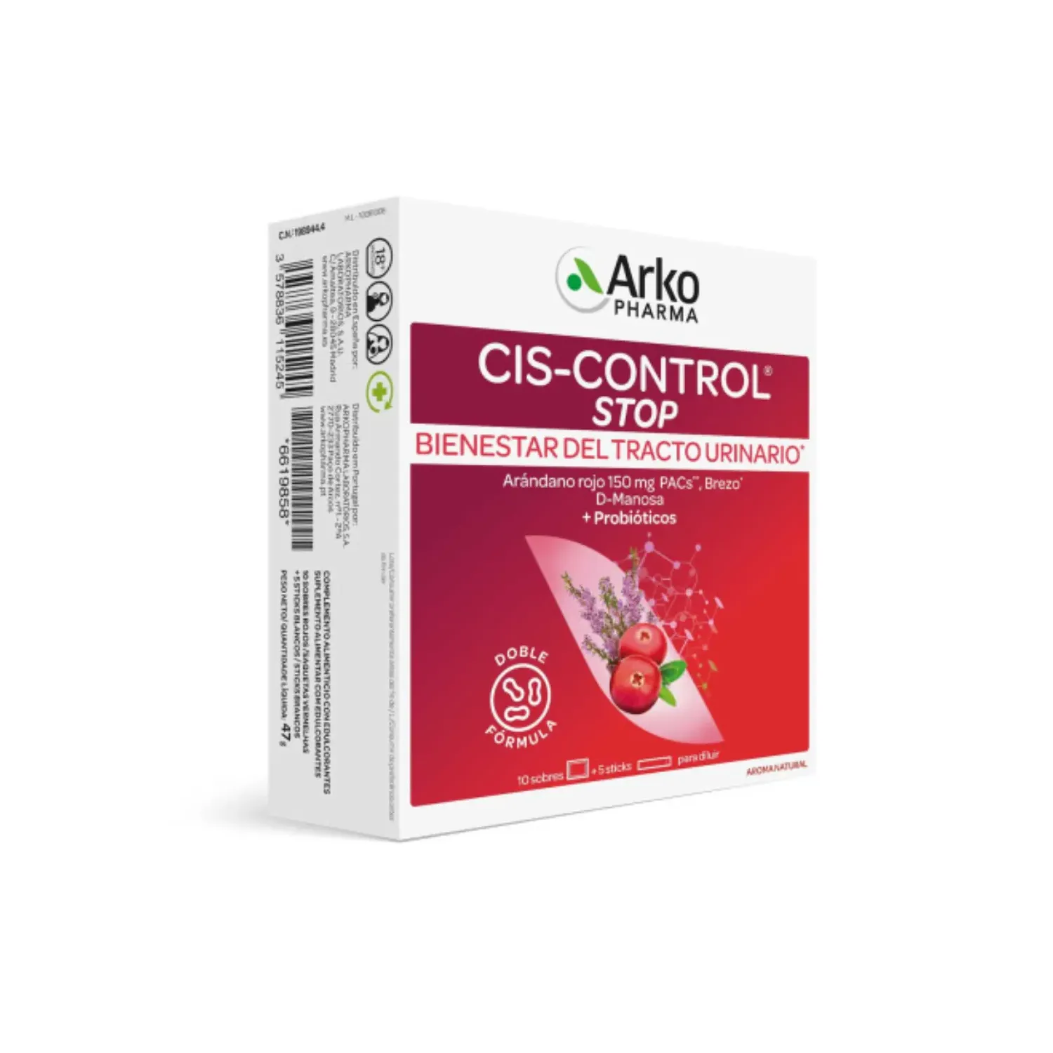Arkopharma Ciscontrol Stop Sobres | Alivio Natural para el Tracto Urinario